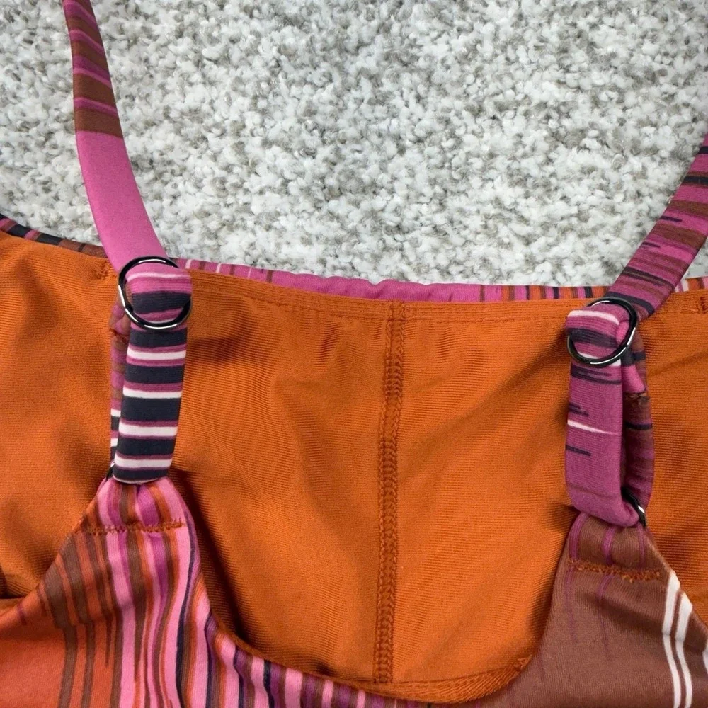 NWT Women's Athleta Warm-Colored Ibiza Scoop Swim Bikini‎ Top Size XXS D-DD Cup